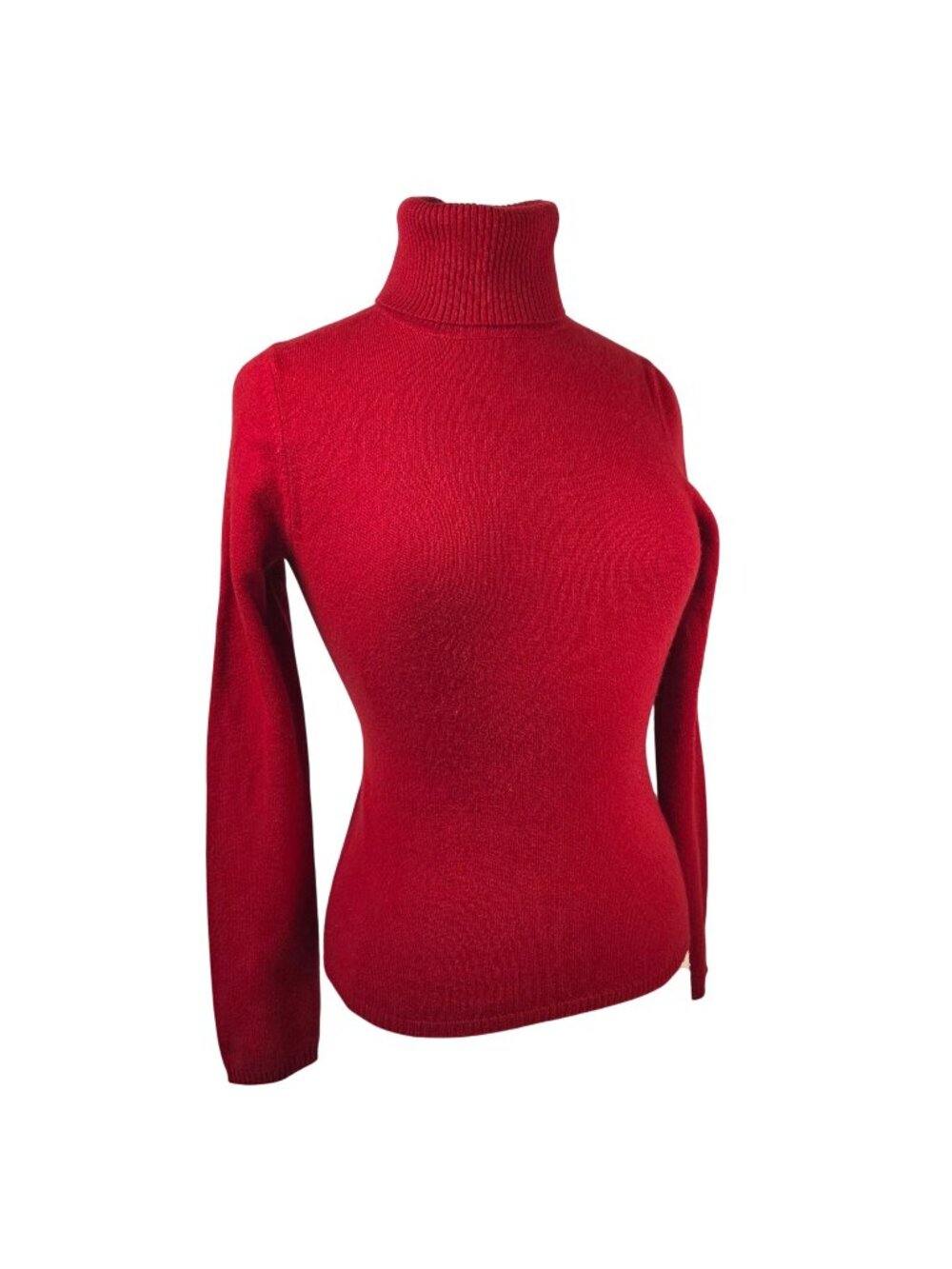 Ann Taylor Cashmere Turtleneck Sweater Cardinal Red Size XS